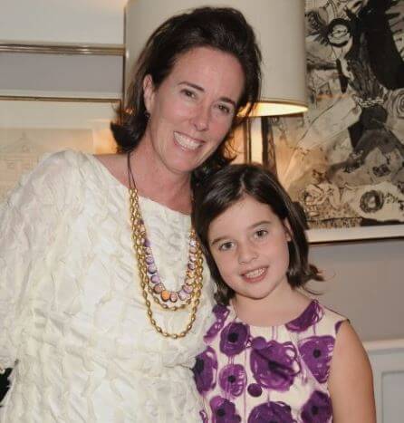 Frances Beatrix Spade with her mom Kate Spade.